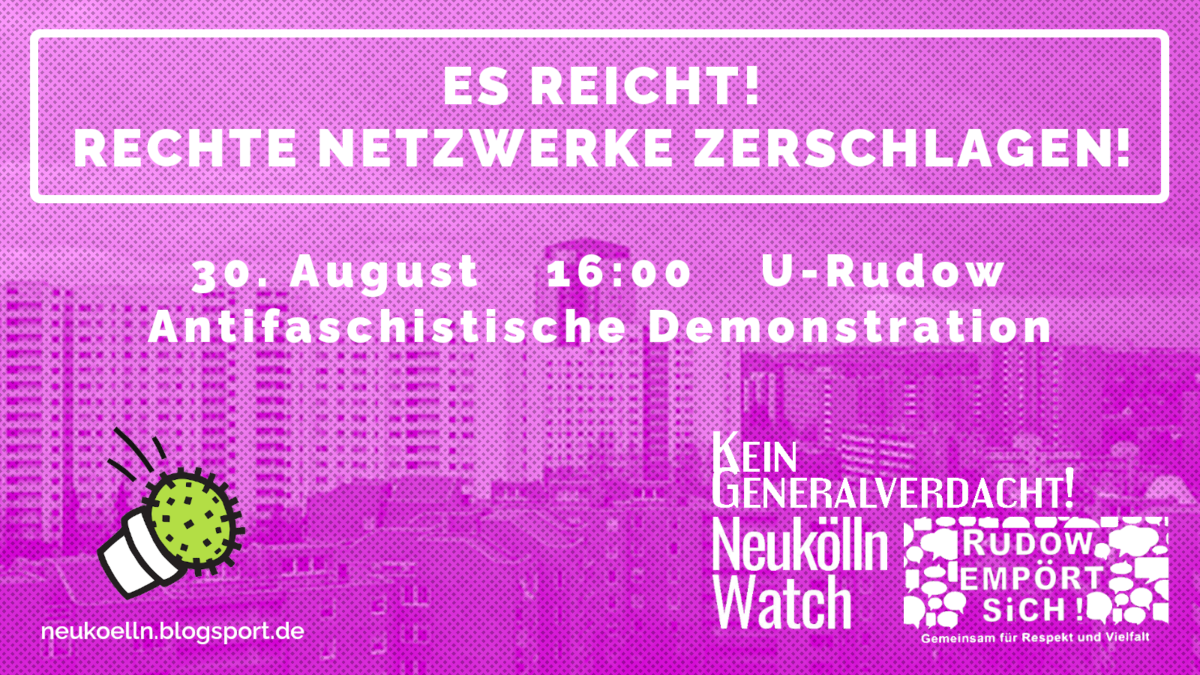 Es reicht! Rechte Netzwerke zerschlagen!